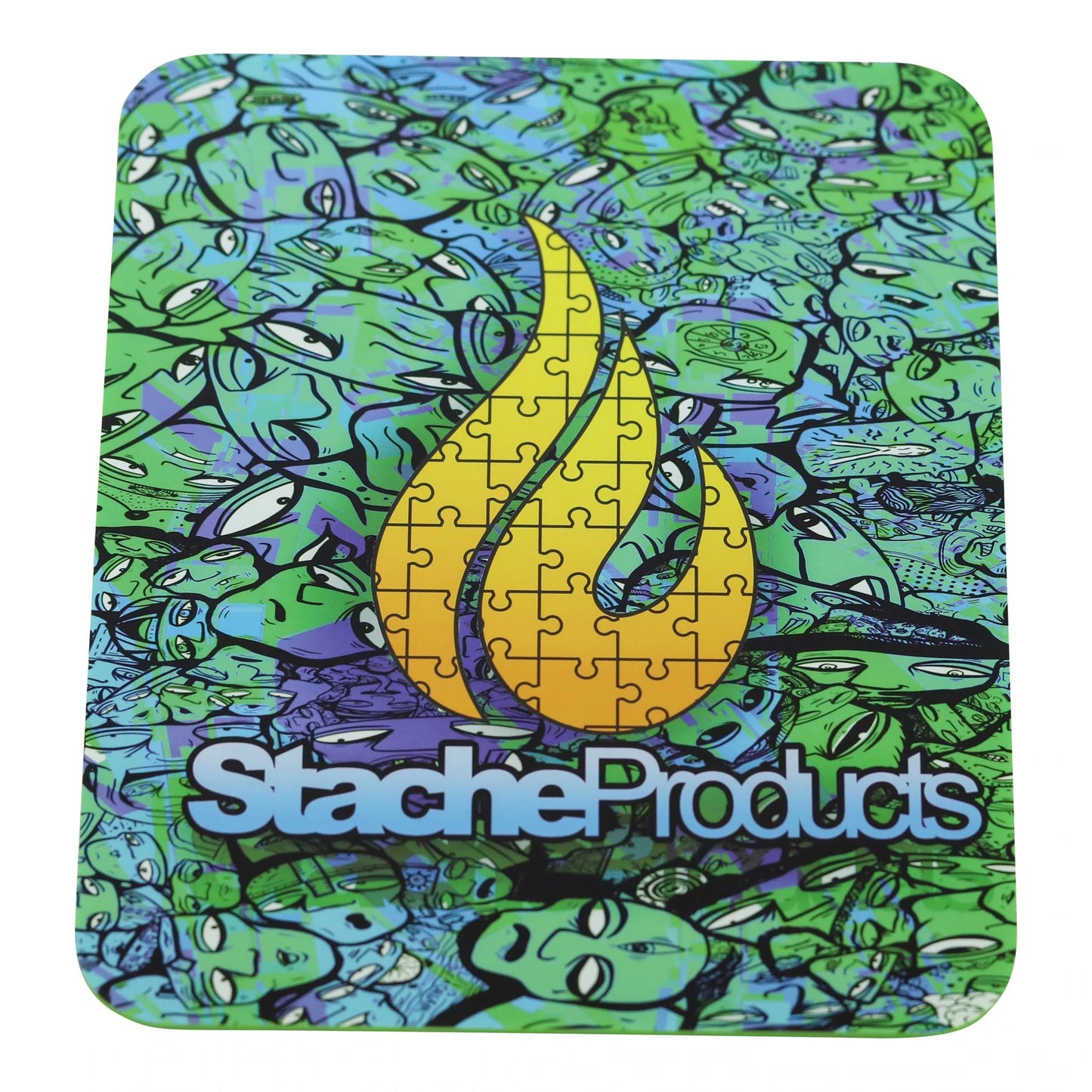 Stache Silicone Dab Mat - Green