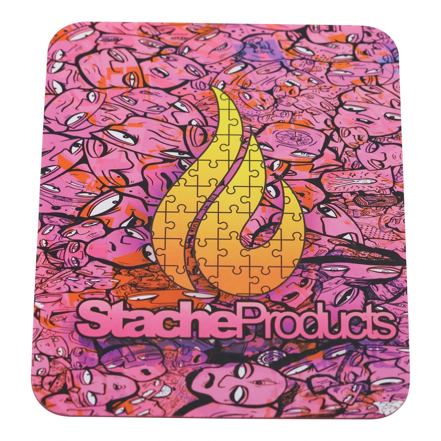 Stache Silicone Dab Mat - Pink