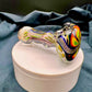Talent Glassworks Large Dichro Strip Spoon w/ Flower End
