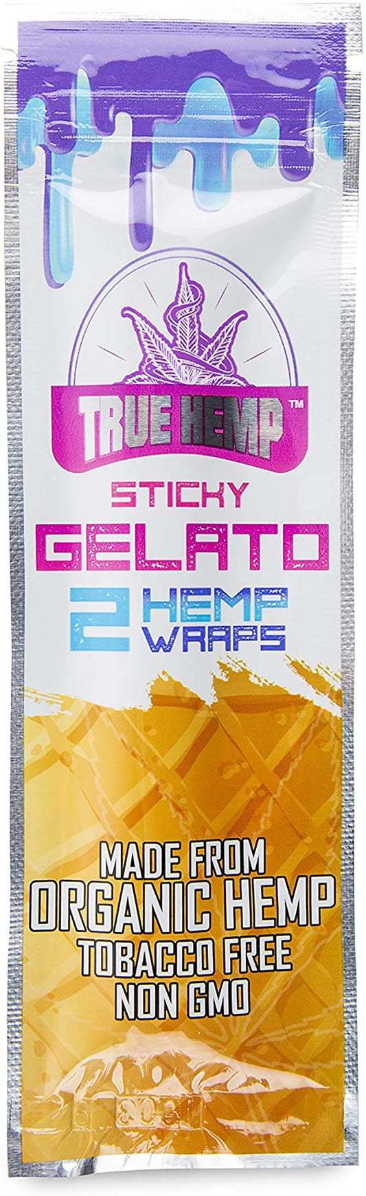 True Hemp Organic Wraps 2 pk - Gelato