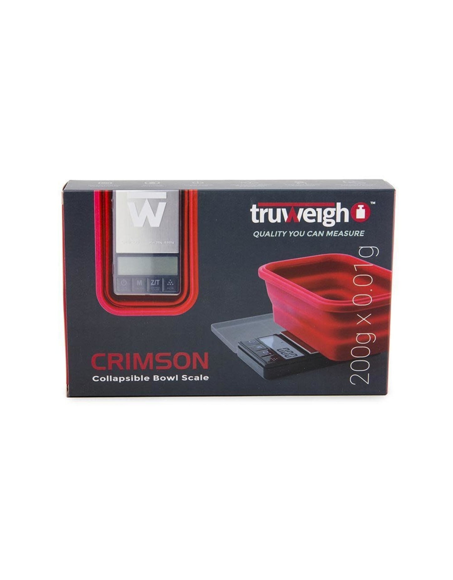 Truweigh Crimson Collapsible Bowl Scale 200g x 0.01 g