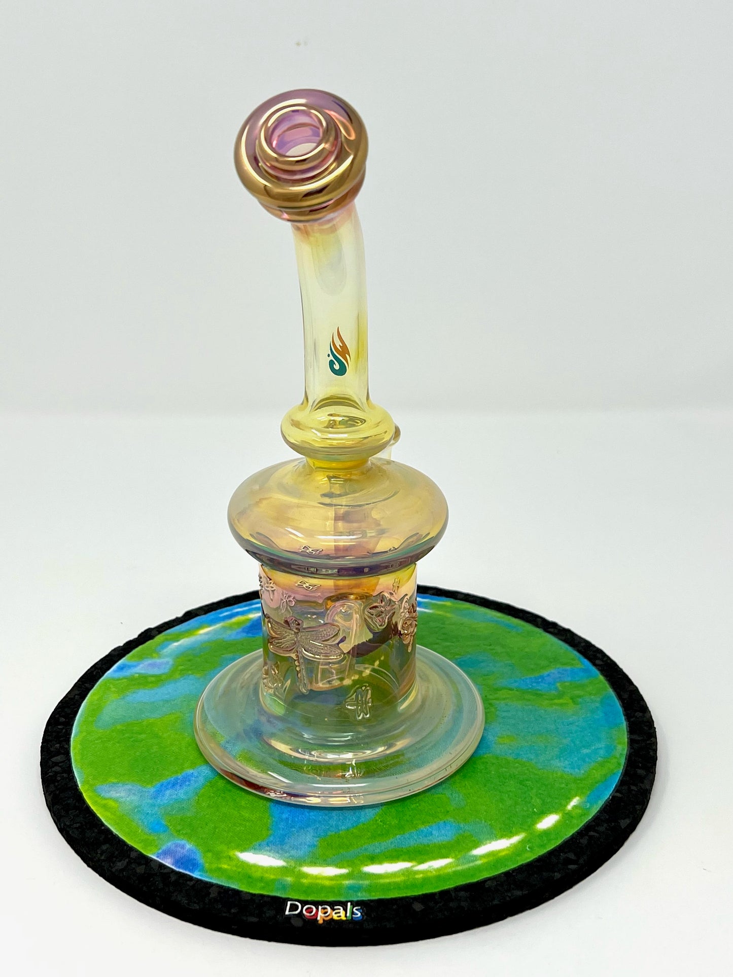 Waterhouse Glass Small Gold Fumed Rig