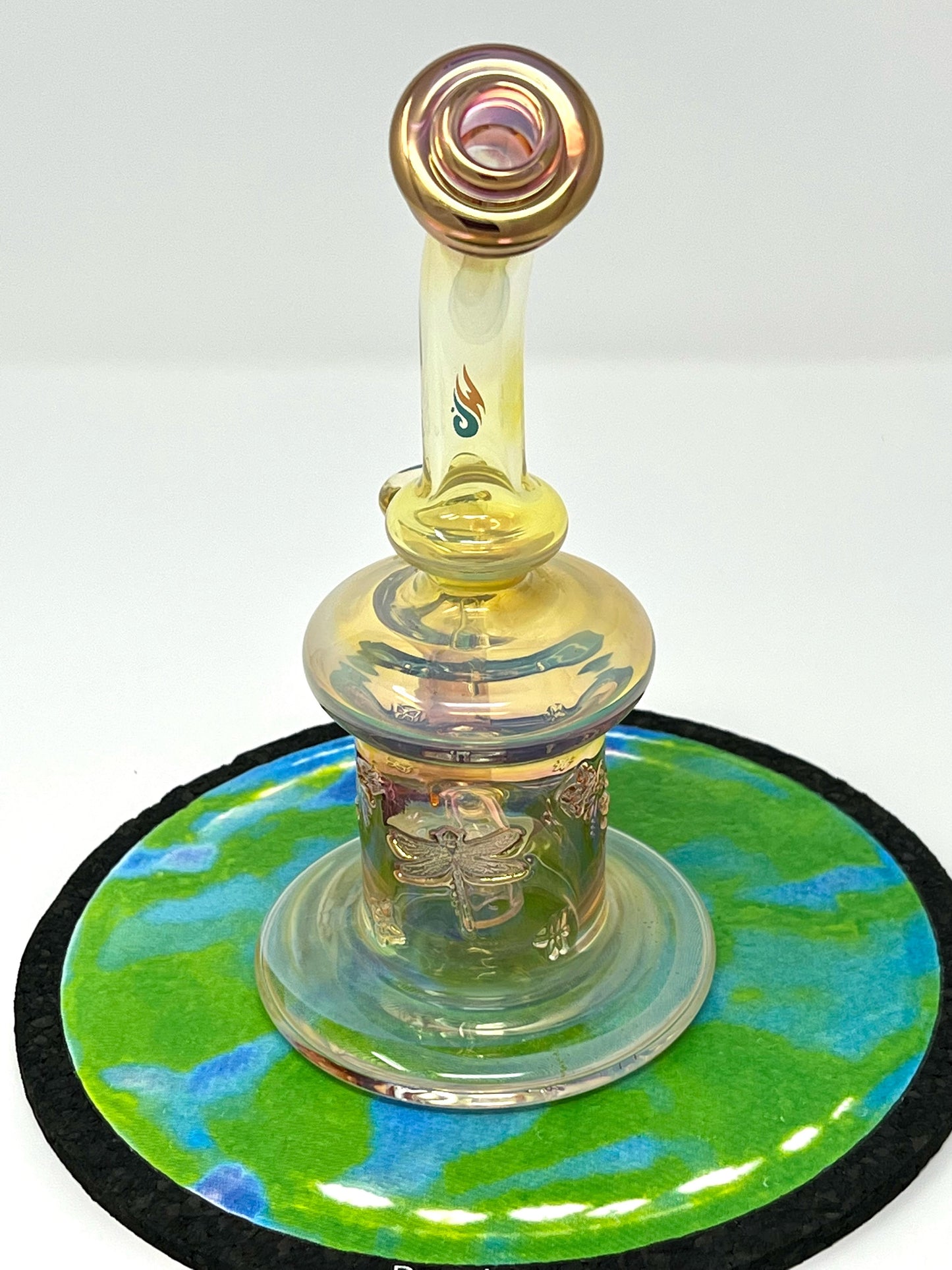 Waterhouse Glass Small Gold Fumed Rig